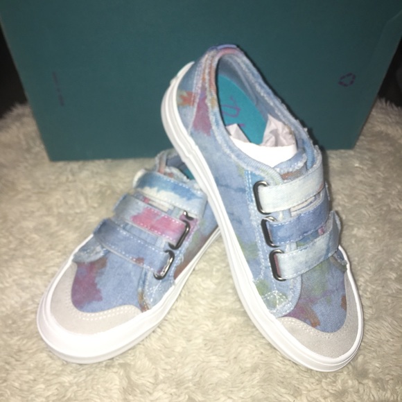 Blowfish Womens Waffle Denim Sneakers Magic Dust 8.5 New